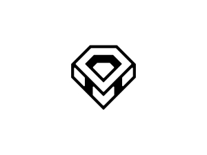 Logotipo De Diamante Letra M