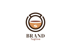 Kaffee- und Fitnessstudio-Logo