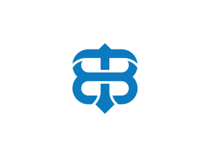 Buchstabe Tb-Bergbau-Logo