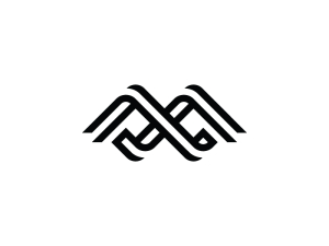 Buchstabe Mx Wing Logo