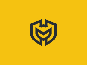 Letter M Shiled Logo