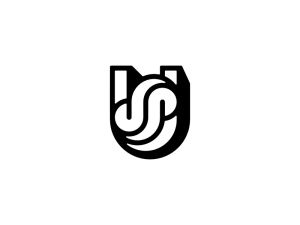 Lettre Us Logo Initial Su