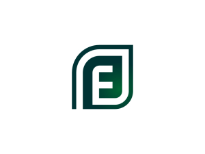 F-Buchstabe Naturblatt-Logo