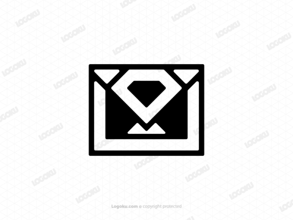 Logotipo De Diamante De Correo