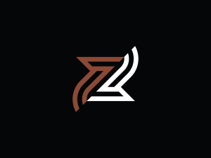 Ambigram-Buchstabe Zl Oder Lz-Logo