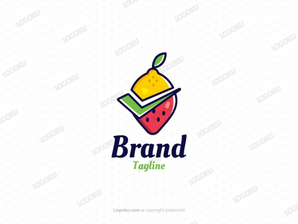 Logo De Contrôle Des Fruits