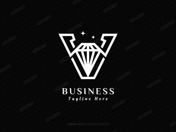 Logo De Luxe En Diamant V
