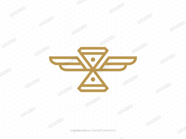 Hourglass Wings Logo