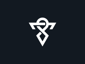 Letter T Kunai Logo