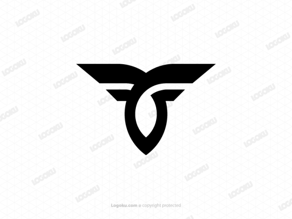 Lettre élégante Tf Ou Ft Logo