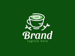 Logotipo Relajante De Té Verde