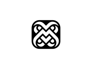 Mv Letra Vm Logotipo De Amor Inicial