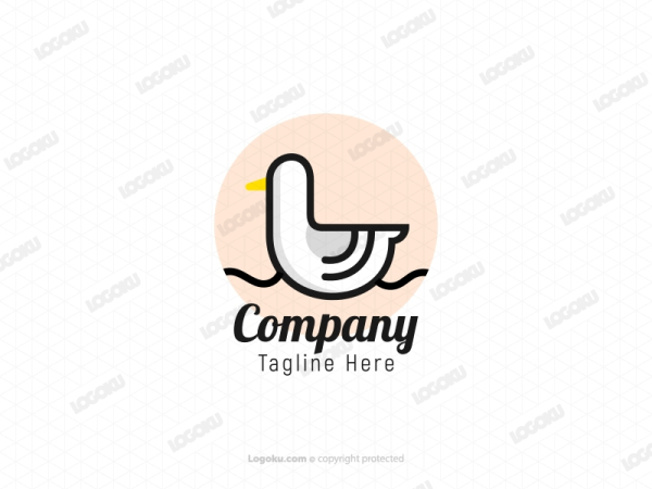 Cute Seagull Logo