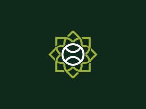 Tennis Flower Logo