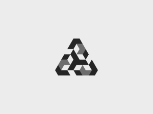 Lettre A Logo Géométrie De Boîte