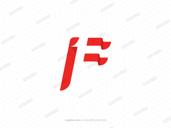 Letter F1 Flag Logo