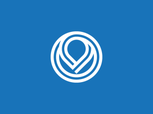 Logotipo De Ubicación De La Letra O