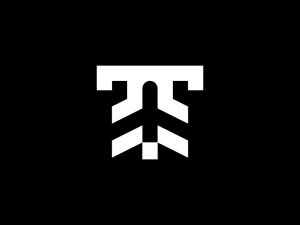 Letter T Plane Logo