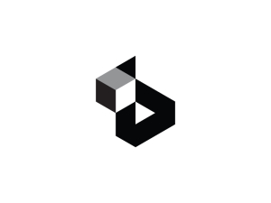 Logotipo De Cubo Letra B