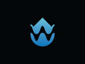 Letter W Water Logo