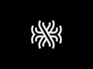 Letter Hx Or Xh Logo