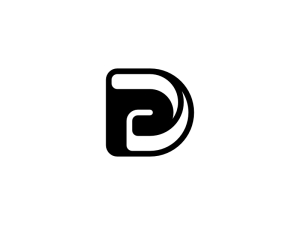 Initiales Dp Ou Pd Lettre Logo