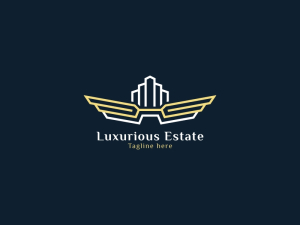 Logotipo De Luxury Wings Estate