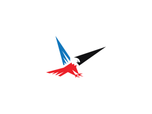 Logo Du Pygargue à Tête Blanche Américain