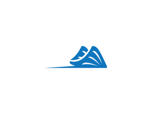Ein blaues Stingray-Logo