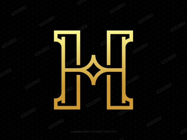 Lettermark H Luxe élégant
