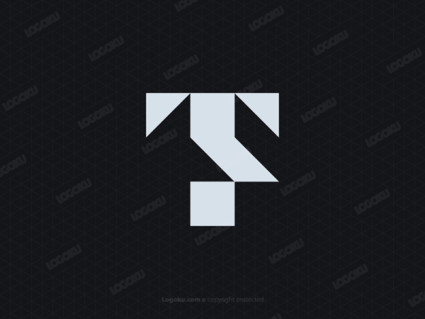 Logotipo Del Monograma Tf