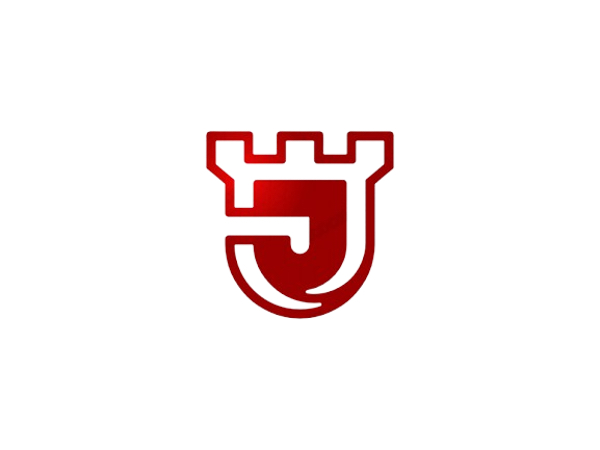J Letter Castle Tower Logo