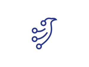 Logotipo Del Pájaro Cibernético