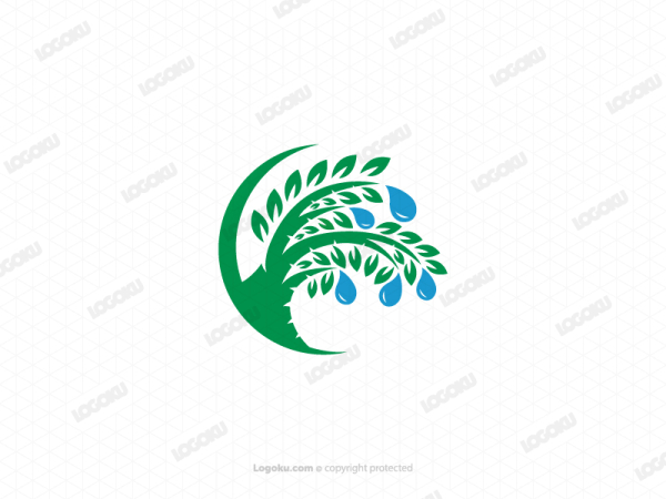 Logotipo Del Árbol Verde De La Naturaleza