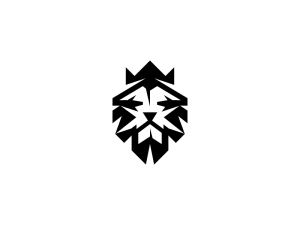 Logo Du Roi Lion à Tête Noire