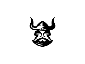 Black Old Viking Logo