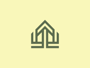 Logo De Flèche De Maison