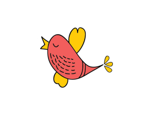 Logotipo Del Pájaro Rojo