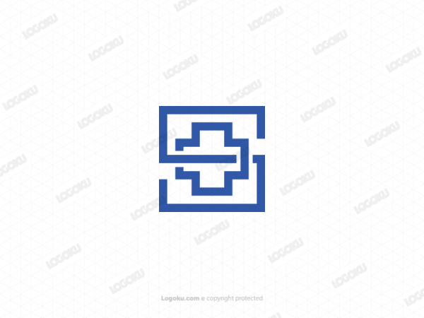 Geometrisches medizinisches Buchstaben-S-Logo