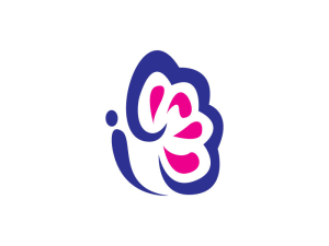 Logotipo De Mariposa Minimalista
