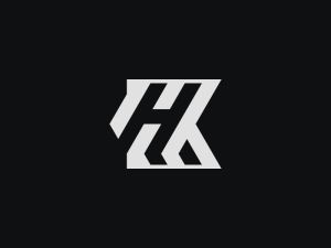 Buchstabe K-Monogramm-Logo