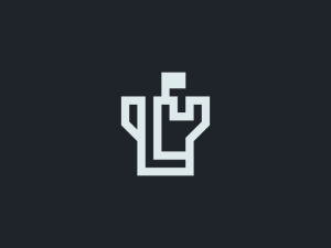 Letter L Fortress Logo