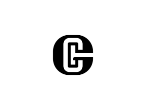 Buchstabe Gc- oder Cg-Monogramm-Logo