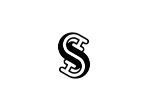 Sh Letter Hs Initial Alphabet Logo