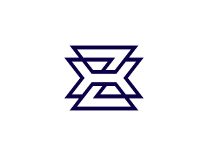 Logotipo Inicial Zx Letra Xz