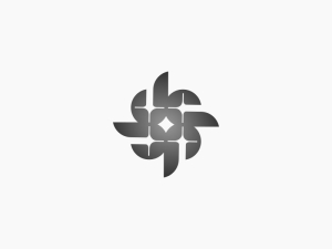 Letter Dp Rotates Logo
