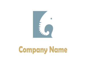 Logotipo De Elefante Mínimo