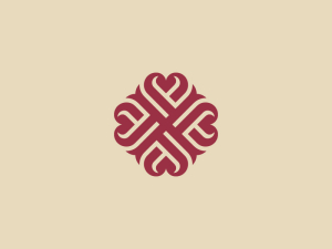 Lettre X Amour Logo