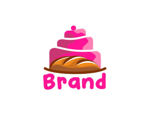 Logotipo De Pastel Y Pan
