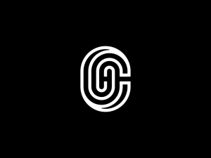 Logotipo De Monograma Inicial Hc Letra Ch